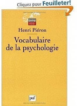Vocabulaire de la Psychologíe