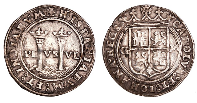 Monedas de Carlos y Juana, México