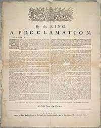 Proclomation of 1763