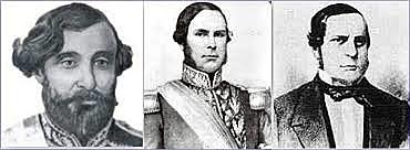 Mitre era el gobernador de Buenos Aires y Santiago Derqui presidente de la Confederación