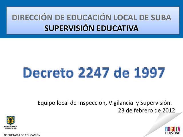 1997, decreto 2247