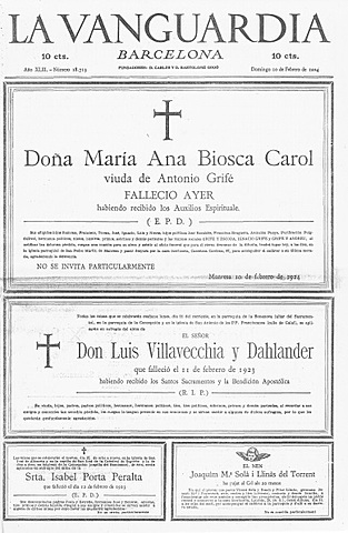 Nacimiento de mi abuela materna