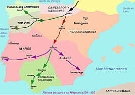 INVASIÓN DE SUEVOS, ALANOS Y VÁNDALOS
