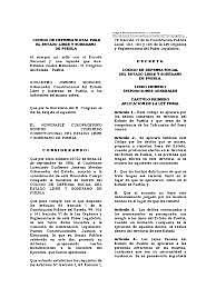 Código de Procedimientos en Materia de Defensa Social para el Estado Libre y Soberano de Puebla