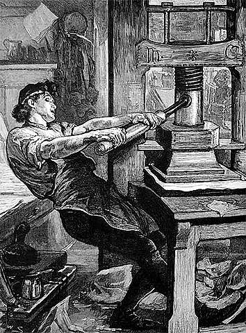 Gutenberg's painting press (XIV)