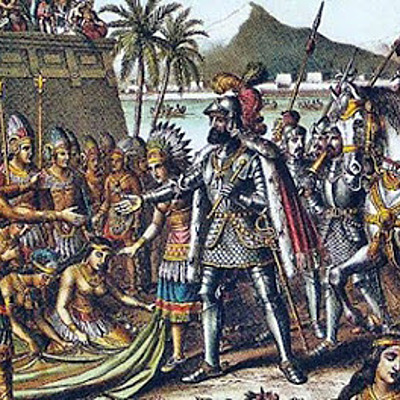 Timeline: Conquista de Nuño Beltrán y Hernán Cortez.