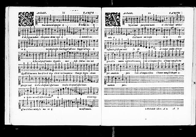 Arcadelt Madrigal "Il bianco e dolce cigno" (ca.1538)