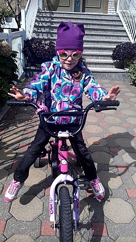 La première fois que j'ai fait du vélo