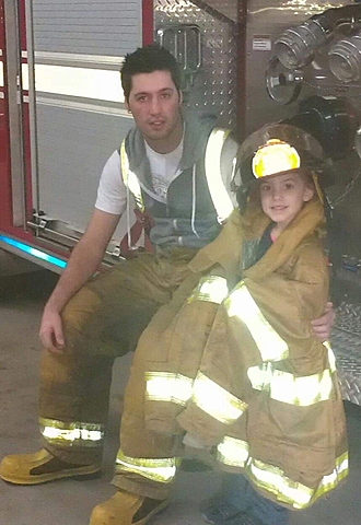 La première fois que je suis aller a la caserne de pompier