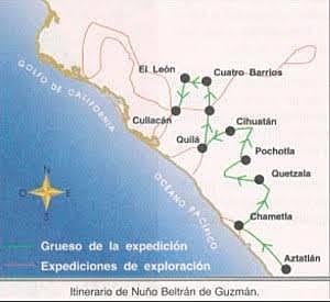 Inicio de las expediciones a cargo de Nuño Beltrán.