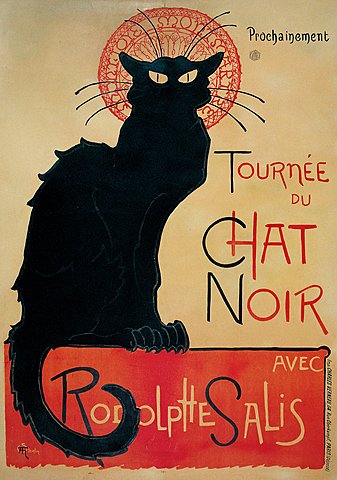 "Le Chat Noir "  Art Nouveau