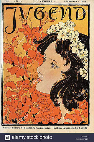 "Revista semanal Jugend Nº 14" Art Nouveau