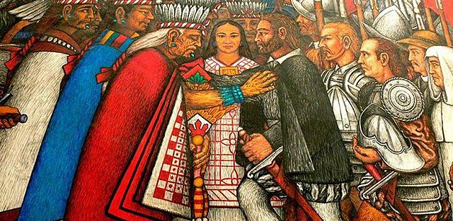 Llegada de Hernán Cortés