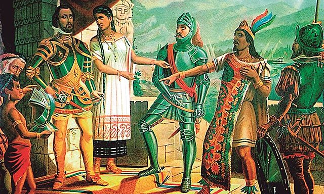Aztecas y Hernán Cortés