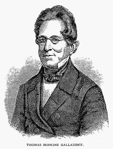 THOMAS HOPKINS GALLAUDET FUNDA LA PRIMERA ESCUELA PÚBLICA PARA SORDOS EN EE.UU.