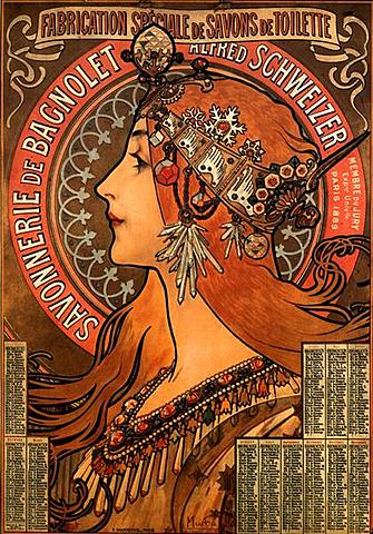 "Fábrica de jabón de Bagnolet"  Art Nouveau