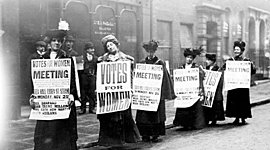 Timeline: 1- Hª LAS  SUFRAGISTAS: HISTORIA DE LA LUCHA  POR EL DERECHO AL VOTO DE LAS MUJERES