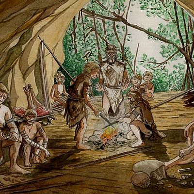 Timeline: José Carlos Caro Dávalos - EJE CRONOLÓGICO UNIDAD 1: La Península Ibérica desde los primeros humanos hasta la desaparición de la monarquía Visigoda (711).