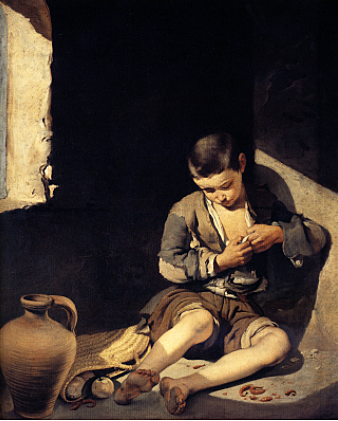JOVEN MENDIGO  DE BARTOLOMÉ ESTEBAN MURILLO (1645)