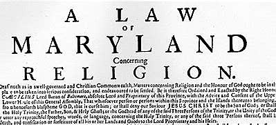Maryland Toleration Act