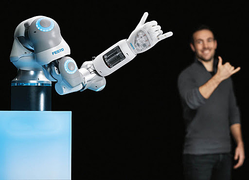 Músculo artificial utilizando presión neumática (Robótica)