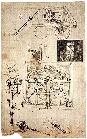 Self-propelled car Leonardo da Vinci (1478)