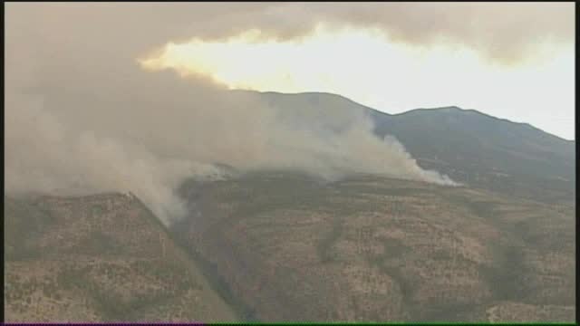 Monday morning view of Las Conchas fire