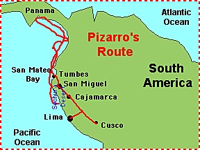 Francisco Pizarro- sailed for spain