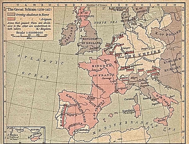 Relgiøs splittelse mellom vest og øst- europa