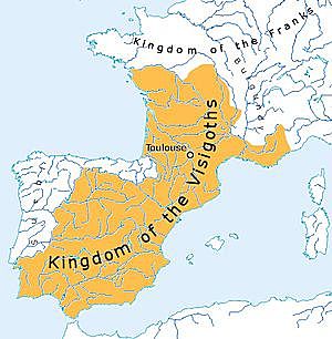 Reino visigodo con capital en Tolosa
