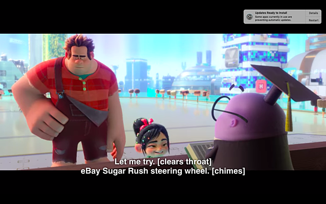 Ralph and Vanellope in the Internet