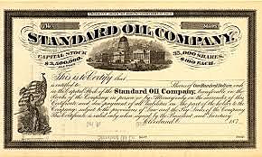 John D. Rockefeller started Standard Oi