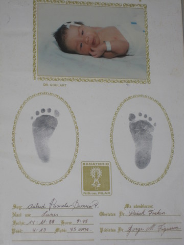 Nacimiento Pamela Garnica