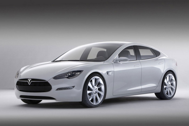 Tesla Motors unveils the first totally electric four-door sedan