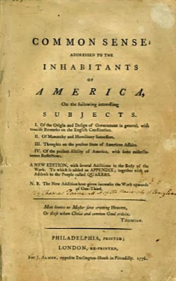 Publication of Common Sense