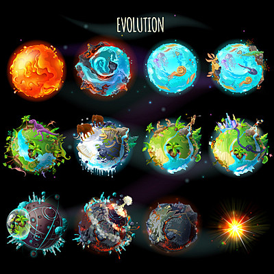 Timeline: Inicio del planeta tierra hasta su evolucion