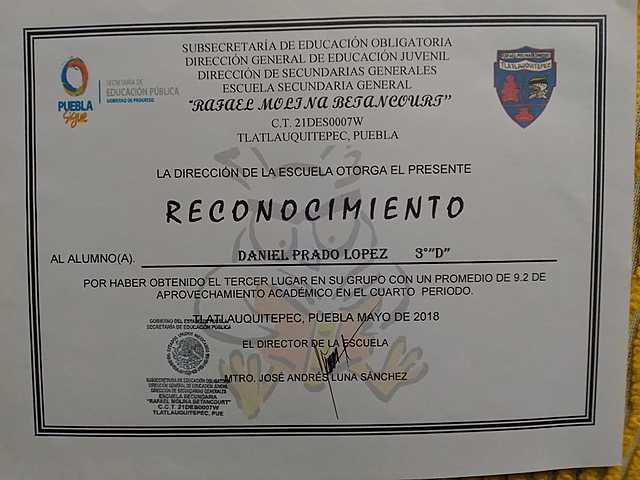 PRIMER RECONOCIMIENTO