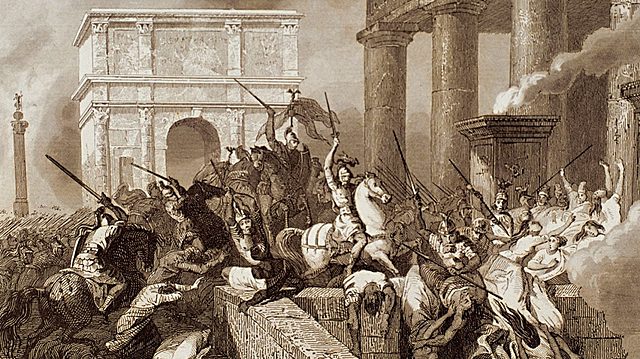 Caída del imperio romano de occidente