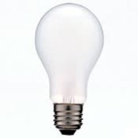 Thomas Edison invented an incandescent light bulb