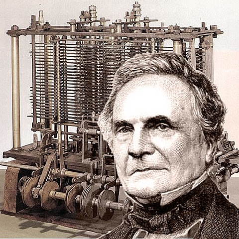 Charles Babbage, profesor matemático de la universidad de Cambridge, crea la primera máquina analítica.