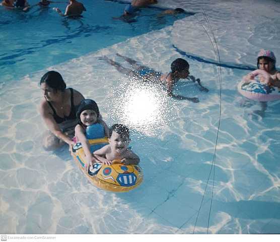 Mi primera vez en una piscina