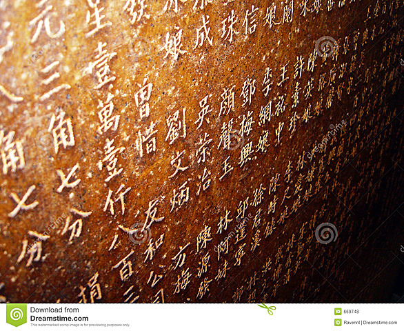 INSCRIPCIONES CHINAS