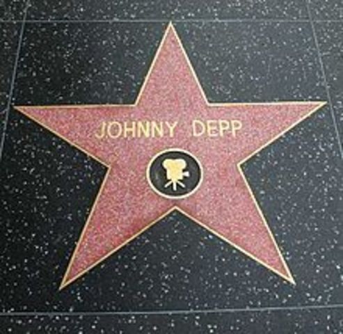 Johnny Depp kreeg zijn "Hollywood Walk of Fame star"
