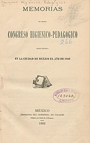 México Los Congresos Higiénico Pedagógicos