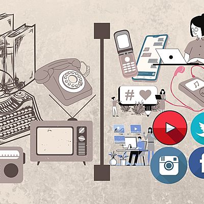 Timeline: MY EXPOSURE TO TRADITIONAL AND NEW MEDIA