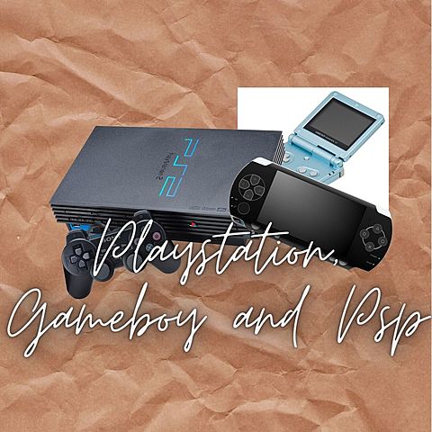 PLAYSTATION, GAMEBOY AND PSP