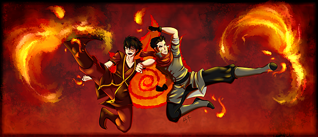 Saka, Katara and Aung Run Into Firebenders