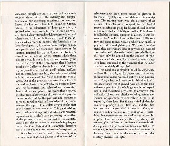 Atoms and Human Knowledge