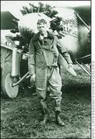 First nonstop solo flight across the Atlantic.