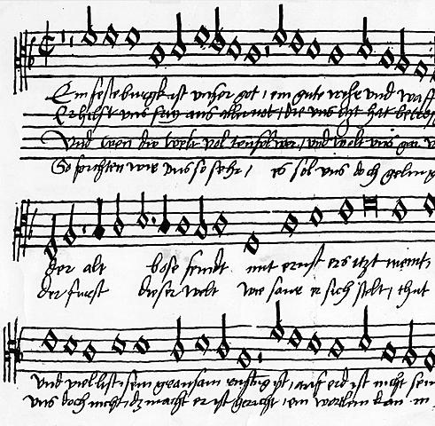 MARTIN LUTHER CHORALE: "Ein feste burg"